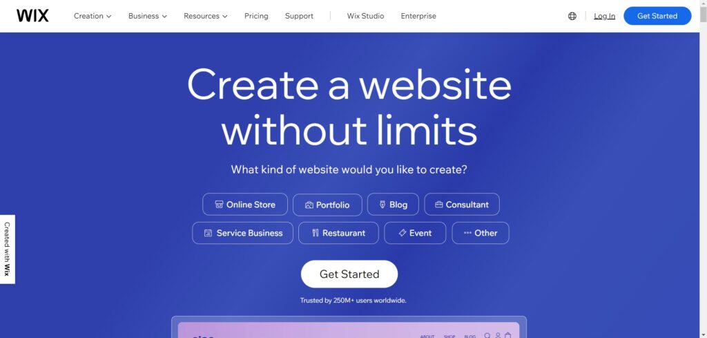 Wix Website Image